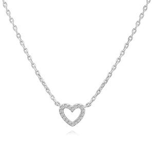 Silver Heart Pendant Necklace
